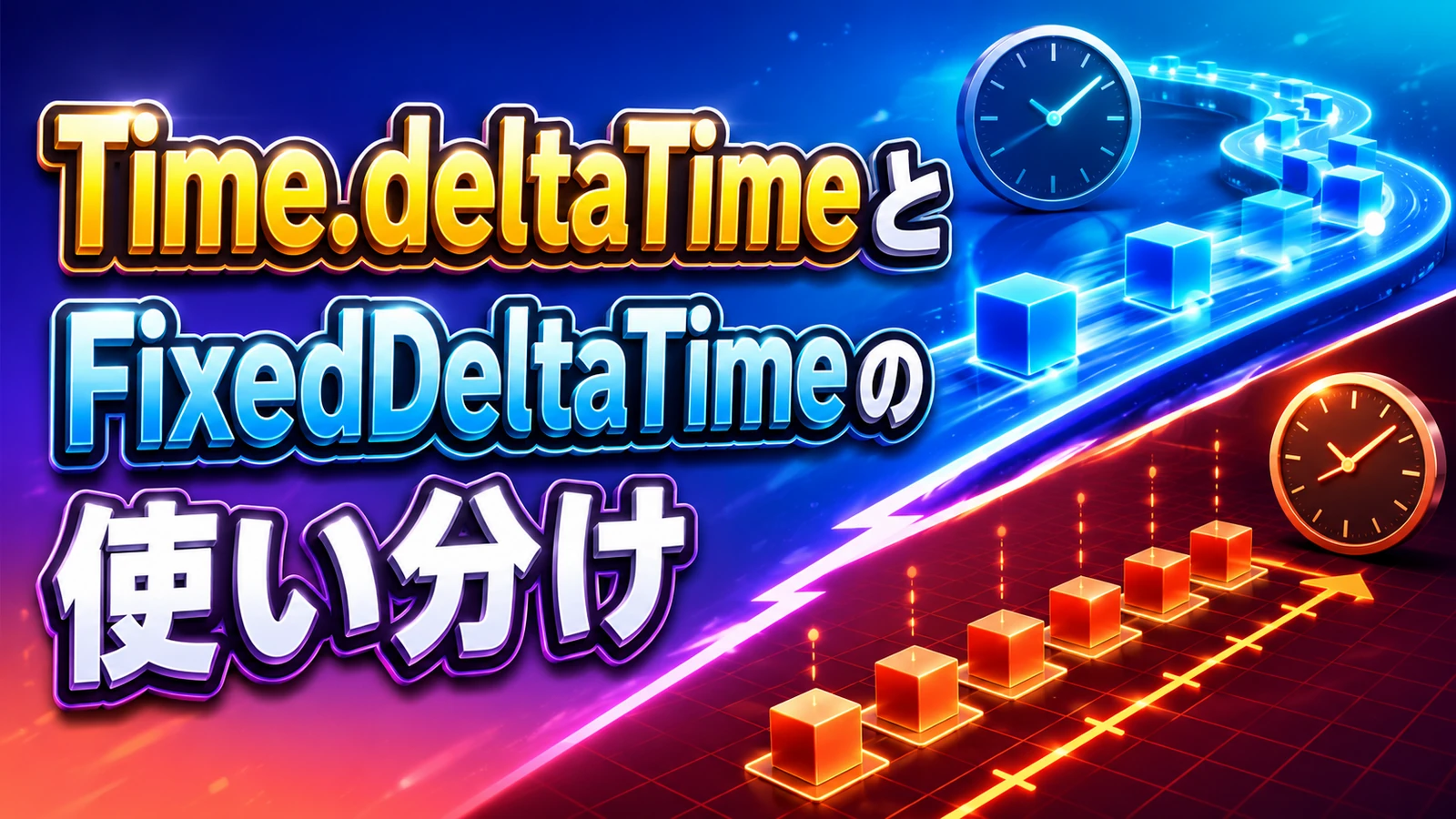 【Unity】Time.deltaTimeとFixedDeltaTimeの使い分け